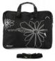 Бизнес чанта за лаптоп с меки стени, бяло цвете, с уплътняване