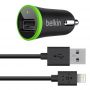 Виж оферти за Belkin 12V - захранване за кола с отделен Lightning кабел за iPhone 5, iPad 4, iPad Mini