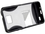 Faceplate Stand хибриден кейс със стойка за Samsung Galaxy S2 i9100 (черен)