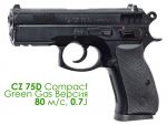 Airsoft пистолет CZ 75D Compact Green Gas
