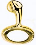 Метално дилдо с ринг "GOLD STONE" 10 см. - Sensual