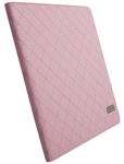 Krusell Avenyn Case - кожен калъф и стойка за iPad 2/3 (розов) - Калъфи Krusell