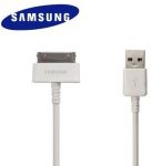 Samsung ECB-DP4AWE USB Data Cable - синхронизиращ и зареждащ кабел за Galaxy Tab 7.0 (2), 8.0, 10.1 (бял) (bulk)
