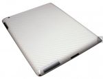 XGear ExoSkin Carbon - комплект карбоново фолио за iPad 3/2 и iPhone 4/4S (предно+задно) - бял