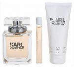 Karl Lagerfeld for Her 2014 /дамски комплект/ Set - EdP 85 + b/lot 100 + EdP roll-on 10 ml