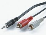 CABLE стерео Jack M към 2x RCA M 1.50m