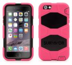 Griffin Survivor All-Terrain Extreme-Duty Case - защита от най-висок клас за iPhone 6/6S Plus (розов-черен)