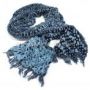 Виж оферти за Пухкав, еластичен, обемен и голям шал в синьо - цели 250 см.