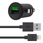 Belkin 12V LTG Micro 2.1 Amp/10W - захранване за кола с Lightning за iPhone 5, iPad 4, iPad Mini (2) - Калъфи Belkin